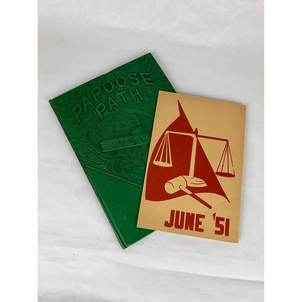Vintage 1951 Papoose Path Vallejo California Junior Highschool Yearbook